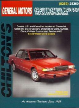 Paperback GM Celebrity, Century, Ciera, and 6000, 1982-96 Book