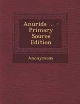 Paperback Anurida ... - Primary Source Edition Book