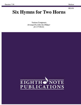 Paperback Six Hymns for Two Horns Book