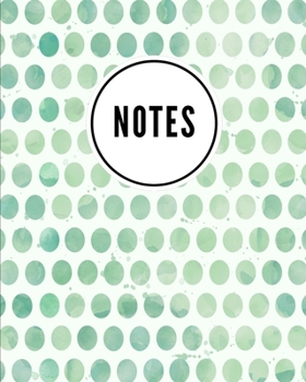 Paperback Notes: Watercolor Dot Print (2) - Cute Writing Notebook For School, Home & Office - [Classic] Book