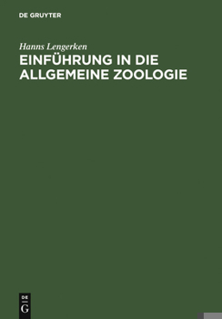 Hardcover Einführung in die allgemeine Zoologie [German] Book