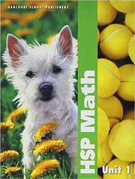Paperback Hsp Math: Student Edition Unit Books (Consumable) Grade K 2009 Book