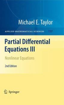 Paperback Partial Differential Equations III: Nonlinear Equations Book