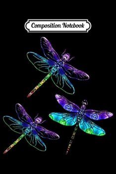 Composition Notebook: Dragonfly Gift Spirit Animal Chakra Color Dragonflies Journal/Notebook Blank Lined Ruled 6x9 100 Pages