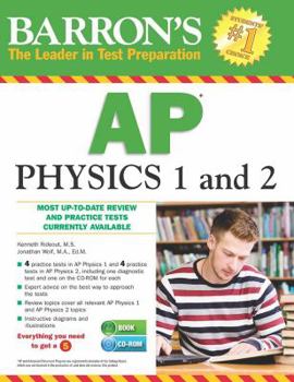 Paperback Barron's AP Physics 1 and 2 [With CDROM] Book