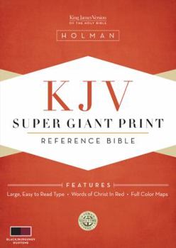 Imitation Leather Super Giant Print Reference Bible-KJV [Large Print] Book