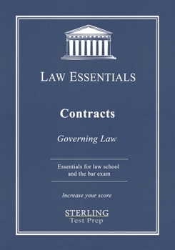Paperback Contracts, Law Essentials: Governing Law for Law School and Bar Exam Prep Book