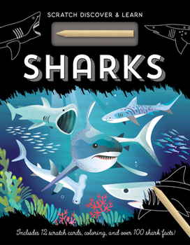 Hardcover Scratch Discover & Learn Sharks Book