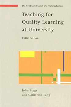 Paperback Teaching for Quality Learning at University (Society for Research into Highter Education) Book