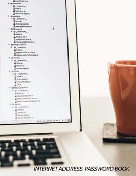 Paperback Internet Address Password Book: Large Print. Store internet passwords and usernames. 8.5 x 11 size, alphabetical with over 300 spaces for website name [Large Print] Book