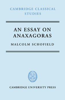 Hardcover An Essay on Anaxagoras Book