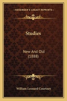 Paperback Studies: New And Old (1888) Book