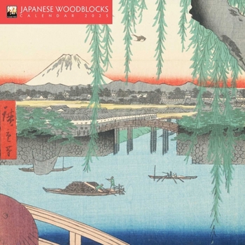 Calendar Japanese Woodblocks Mini Wall Calendar 2025 (Art Calendar) Book