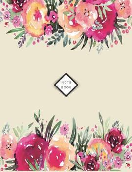 Notebook: Flower on grey cover and Dot Graph Line Sketch pages, Extra large (8.5 x 11) inches, 110 pages, White paper, Sketch, Draw and Paint