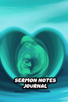 Paperback Sermon Notes Journal: For Women Prayer Notebook Worship Activity Book - Because Of Love Cover Print Book