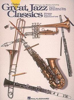 Paperback Great Jazz Classics, Clarinet Book