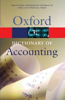 Paperback A Dictionary of Accounting Book