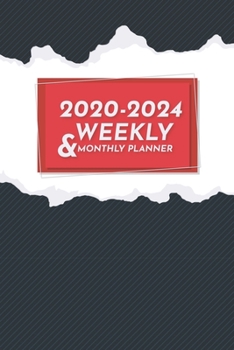 2020-2024  Weekly & Monthly Planner: Five Year Planner 2020-2024 (5 Year Calendar Planner)