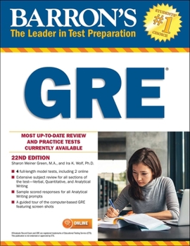 Paperback GRE with Online Tests Book