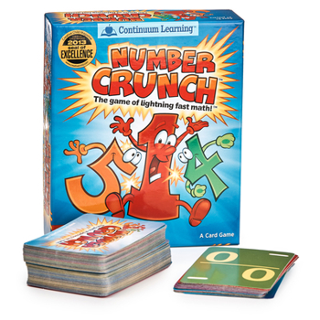 Toy Continuum Games Learning Number Crunch Lightning Fast Math Games for Kids, Practice and Learn Addition, Subtraction, Multiplication & Division with Educational and Fun Math Learning Games for Kids Book