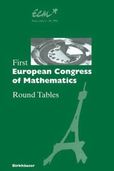 Paperback First European Congress of Mathematics: Paris, July 6-10, 1992 Round Tables Book