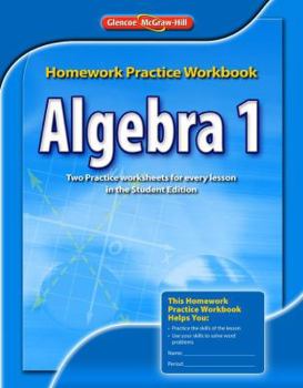 Paperback Algebra 1 Homework Practice Workbook Book