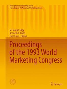 Paperback Proceedings of the 1993 World Marketing Congress Book
