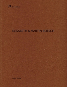 Paperback Elisabeth & Martin Boesch: de Aedibus 74 Book