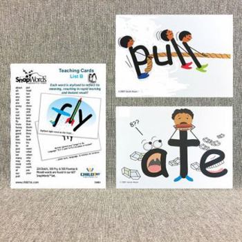 Misc. SnapWords® List B Teaching Cards | Multisensory | Kinesthetic | ESL | ELL | Sight Word Flash Cards Book