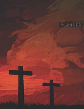Planner: God 2 Year Monthly Planner with Note Pages (24 Months) | Jesus Christ Spiritual Cross Religion Gospel | Jan 2020 - Dec 2021 | Month Planning ... | Plan Each Day, Set Goals & Get Stuff Done