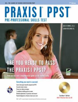 Paperback Praxis I PPST (Pre-Professional Skills Test) w/CD (PRAXIS Teacher Certification Test Prep) Book