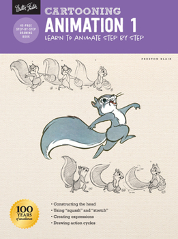 Paperback Cartooning: Animation 1 with Preston Blair: Learn to Animate Step by Step Book