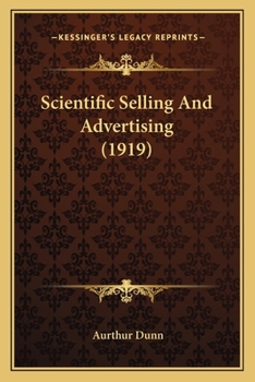 Paperback Scientific Selling And Advertising (1919) Book