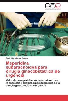 Paperback Meperidina Subaracnoidea Para Cirugia Ginecobstetrica de Urgencia [Spanish] Book