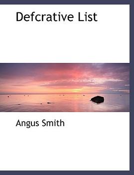 Paperback Defcrative List Book