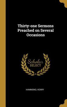 Hardcover Thirty-one Sermons Preached on Several Occasions Book