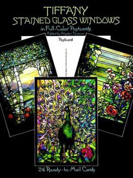 Paperback Tiffany Stained Glass Windows: 24 Cards Book
