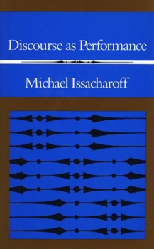 Hardcover Discourse as Performance Book