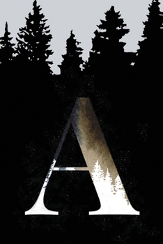 Paperback Bullet Journal with Monogram Letter A: Dotted Grid Notebook Book