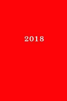 Paperback 2018: Kalender/Terminplaner: 1 Woche auf 2 Seiten, Format ca. A5, Cover rot [German] Book