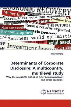 Paperback Determinants of Corporate Disclosure: A Multicountry, Multilevel Study Book