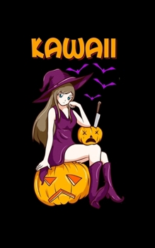 Paperback Kawaii: Kawaii Girl Halloween Anime Witch Waifu 2020 Pocket Sized Weekly Planner & Gratitude Journal (53 Pages, 5" x 8") - Bla Book