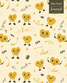 Paperback Dot Grid Journal: Notebook Planner with Cute Hearts Themed Cover Design Book