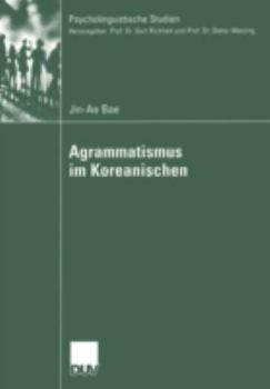 Paperback Agrammatismus Im Koreanischen [German] Book