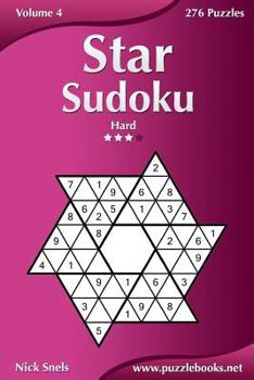 Paperback Star Sudoku - Hard - Volume 4 - 276 Logic Puzzles Book