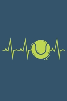 Tennis Heartbeat : Notebook 6x9 Dotgrid White Paper 118 Pages I Love Tennis