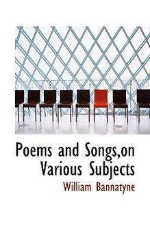 Paperback Poems and Songs, on Various Subjects Book