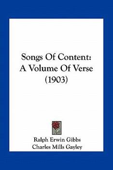 Songs of Content; a Volume of Verse