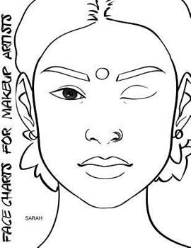 Paperback Face Charts for Makeup Artists Sarah Book