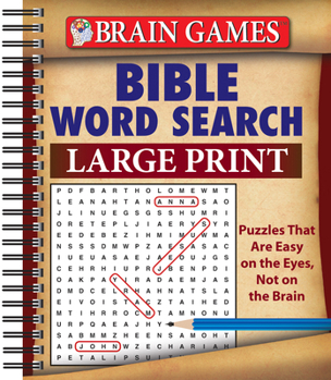Spiral-bound Brain Games - Bible Word Search [Large Print] Book